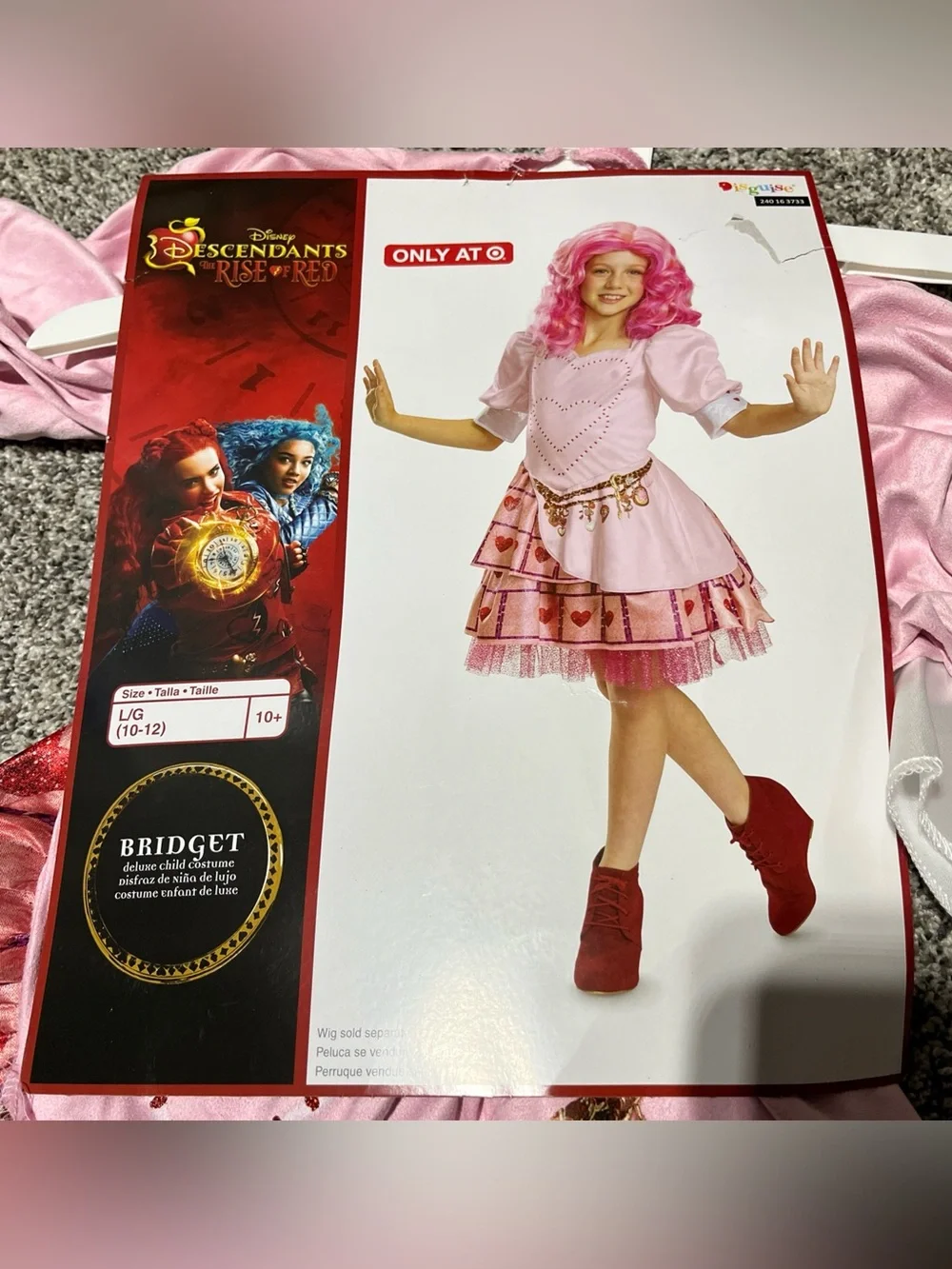 Disney Descendants: The Rise of Red Bridget Deluxe Kids' Hearts Costume L 10/12